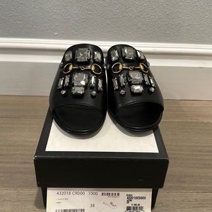 Brand new authentic julie embellished slides with crystals